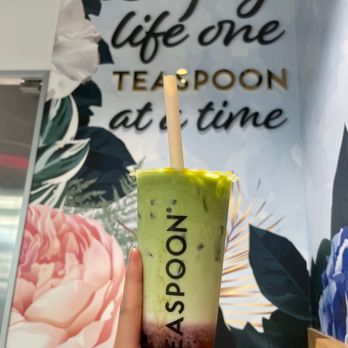 Teaspoon - Matcha Royale - Strawberry with boba - Bubble Tea Near Me - Las Vegas, Nevada