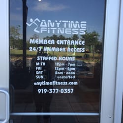 Anytime Fitness - The hours it's open and the hours that it's STAFFED are much different! Could've saved me a drive if I had known this...