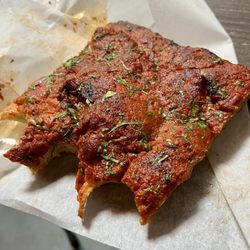 Tomato pie. Got a little excited and took a few bites before a picture
