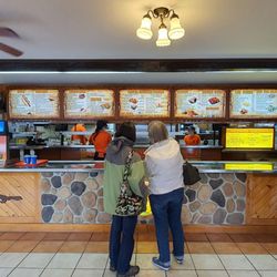 Charcoal Corral - The front counter inside of Charcoal Corral (one counter of a couple).