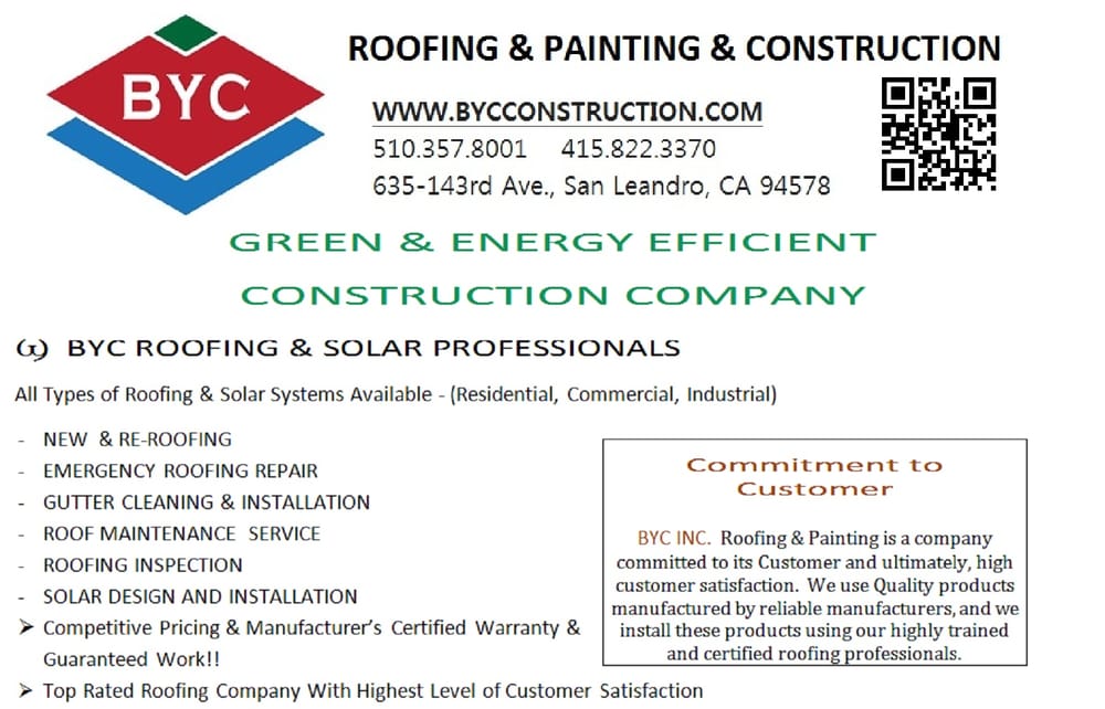 Slide of BYC Roofing & Painting