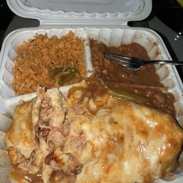 Pollo wet burrito