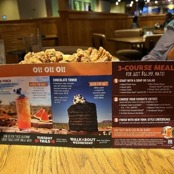 Outback Steakhouse - Menu - Steakhouses Near Me - Fort Worth, Texas Outback Steakhouse - Menu - Steakhouses Near Me - Fort Worth, Texas