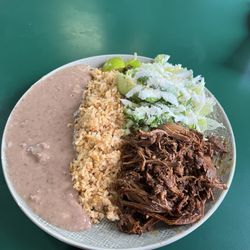 Tienda Mexicana - Barbacoa Combination Plate