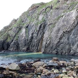 The inlet tunnel at the tide pool area The inlet tunnel at the tide pool area