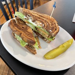 Buck’s Diner - Fried green tomato BLT on rye