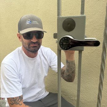 Tim's Mobile Lock - Nick shows a McGrath digital gate lock installed by the beach. - Keys & Locksmiths Near Me - Ventura, California Tim's Mobile Lock - Nick shows a McGrath digital gate lock installed by the beach. - Keys & Locksmiths Near Me - Ventura, California
