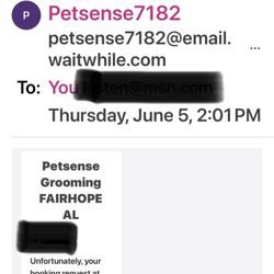 Petsense - My rejection notification