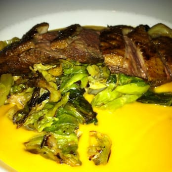 City Cellar - Long Island duck w/ cabbage, figs, and sweet potato purée - Wine Bars Near Me - Westbury, New York