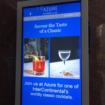 Azure Restaurant & Bar - Doorway Signage - Canadian (New) Near Me - Toronto, Ontario