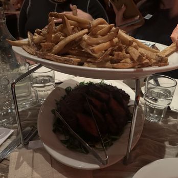 Ainslie - Black Angus Hanger Steak and Truffle Fries - Beer Gardens Near Me - Brooklyn, New York