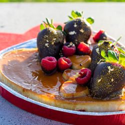 Flan Flambé - Photo by Mansur Ghani