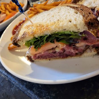 Main Street Brewery - Pastrami sandwich, club sandwich with added turkey. - Pubs Near Me - Pleasanton, California Main Street Brewery - Pastrami sandwich, club sandwich with added turkey. - Pubs Near Me - Pleasanton, California