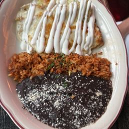 Sour cream enchiladas