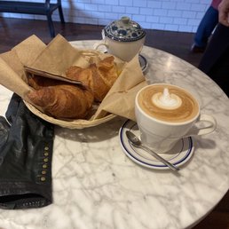 Cappuccino and apricot croissants - Cappuccino and apricot croissants -