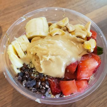 Earthbar - Dragon bowl with Almond butter - Juice Bars & Smoothies Near Me - Berkeley, California