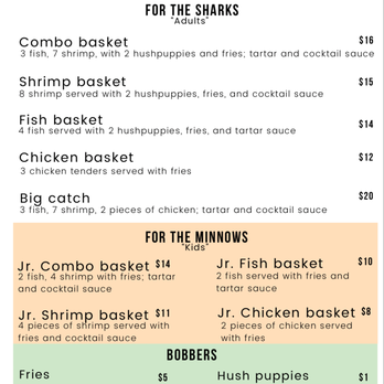 DT's Off The Hook - Menu 2024 - Seafood Near Me
