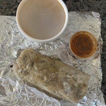 Tacos Los Norteños - Nice big steak burrito!!! Hot sauce has a nice kick! - Tacos Near Me - Thornton, Colorado Tacos Los Norteños - Nice big steak burrito!!! Hot sauce has a nice kick! - Tacos Near Me - Thornton, Colorado