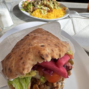 Habibi Falafel - Chicken shawarma and shawarma plate - Falafel Near Me - San Francisco, California
