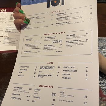 Bistro 101 - Menu - American Near Me - Rohnert Park, California Bistro 101 - Menu - American Near Me - Rohnert Park, California