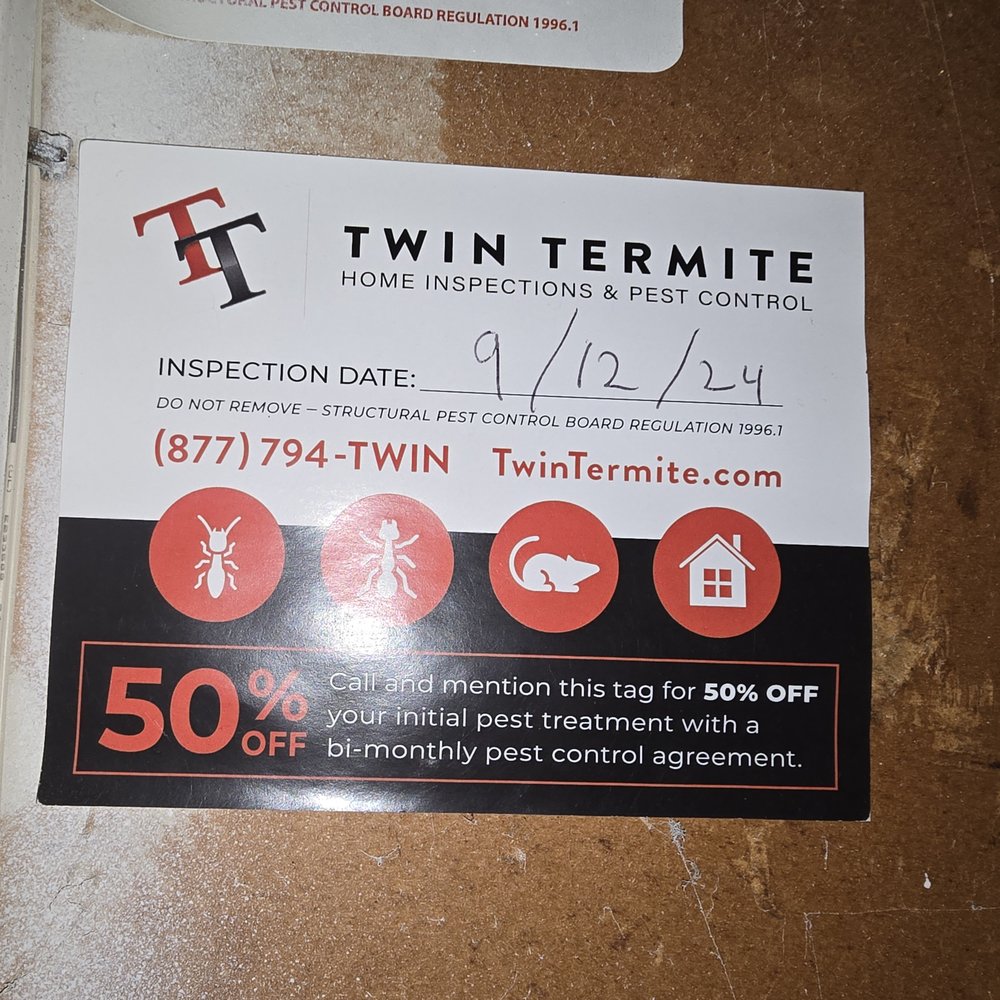Twin Termite Vacaville, CA - Last Updated January 2026 - Yelp