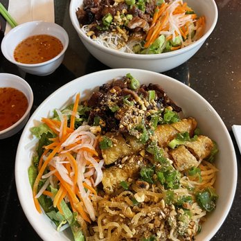 Pho Sao Bien - #40. Rice Vermicelli with Shredded Pork Skin, Grilled Pork, and Egg Rolls and #36. Rice Vermicelli with Grilled Pork - Vietnamese Near Me - Pacific Beach, California Pho Sao Bien - #40. Rice Vermicelli with Shredded Pork Skin, Grilled Pork, and Egg Rolls and #36. Rice Vermicelli with Grilled Pork - Vietnamese Near Me - Pacific Beach, California