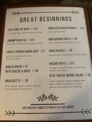 Menu photo 8 Eddie's Restaurant Ticonderoga, NY