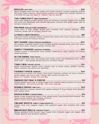 Menu photo 2 Birdies Patchogue, NY