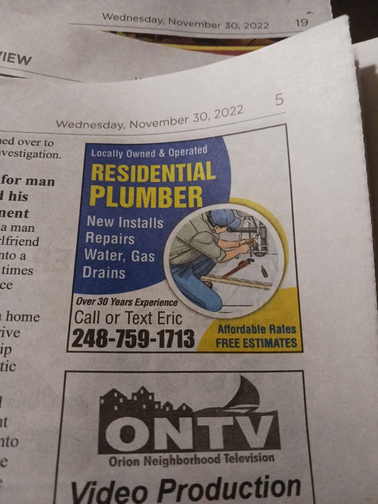 Slide of Residential plumber