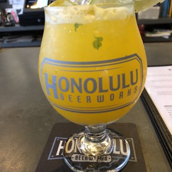 Honolulu Beerworks - Mango Cocktail... without the rum - Brewpubs Near Me - Honolulu, Hawaii Honolulu Beerworks - Mango Cocktail... without the rum - Brewpubs Near Me - Honolulu, Hawaii