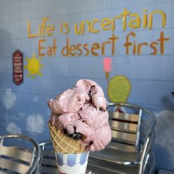 Blue Moon Ice Cream - Black cherry vegan ice cream