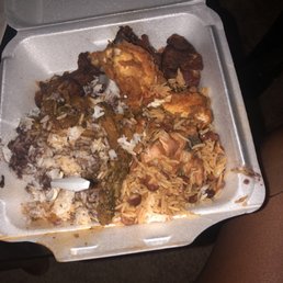 chicken and rice in a styrofoam container chicken and rice in a styrofoam container
