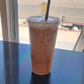 Espresso Self - Cloud 9. Iced mocha latte with cinnamon. - Coffee & Tea Near Me - Desert Hot Springs, California Espresso Self - Cloud 9. Iced mocha latte with cinnamon. - Coffee & Tea Near Me - Desert Hot Springs, California
