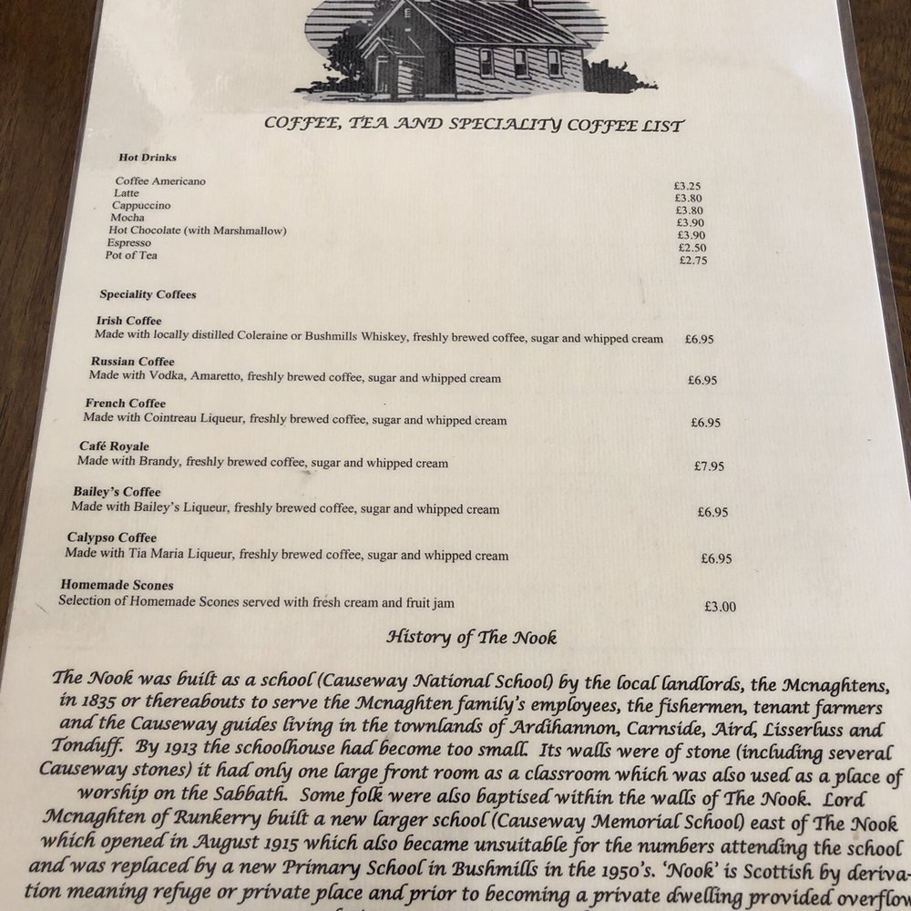The Nook - Cafes Near Me - Bushmills, MYL The Nook - Cafes Near Me - Bushmills, MYL