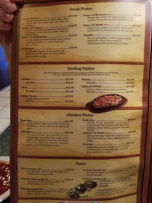Menu photo 1 El Potro Mexican Restaurant Savannah, GA