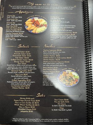 Menu photo 1 La Carreta Mocksville, NC