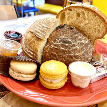 Bread & Cie - Specialty Bread Sample Plate and 2 macaroons - Bakeries Near Me - San Diego, California Bread & Cie - Specialty Bread Sample Plate and 2 macaroons - Bakeries Near Me - San Diego, California