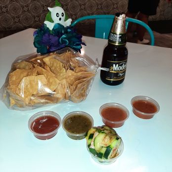 Taco Man Grill - Selection from the salsa bar - Mexican Near Me - Henderson, Nevada