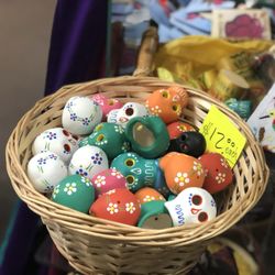 Mixcoatl Handicrafts & Jewelry - Assorted hand crafted ceramic skulls