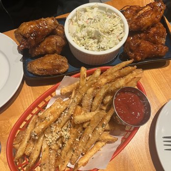 Bonchon Central Park - 8 Pc Wings half and half Seasoned French Fries - Korean Near Me - Denver, Colorado Bonchon Central Park - 8 Pc Wings half and half Seasoned French Fries - Korean Near Me - Denver, Colorado
