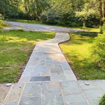 Mervin Construction - Five foot flagstone Walkway installed - General Contractors Near Me