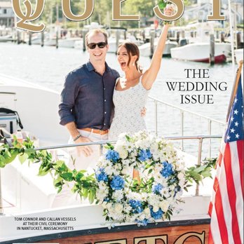 Ack Sail - Featured on the cover of Quest Magazine Feb. 2021 Wedding Issue. Photo by Zofia & Co Photography - Boat Charters Near Me - Nantucket, Massachusetts