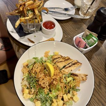 Roosevelts - Chicken casear salad and truffle fries - American Near Me - Jackson, Wyoming Roosevelts - Chicken casear salad and truffle fries - American Near Me - Jackson, Wyoming