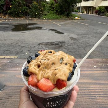 Acai Hawaii - Small Puna add peanut butter - Acai Bowls Near Me - Kailua-Kona, Hawaii
