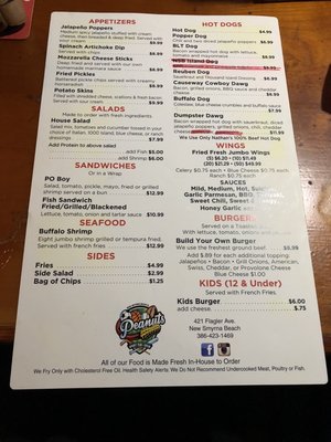 Menu photo 1 Peanuts Restaurant & Lounge New Smyrna Beach, FL