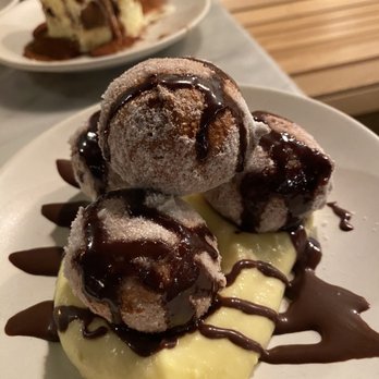 Terra - Frittelle, the fried ricotta donuts. Ask for the drizzle of chocolate. Yum. - Italian Near Me - Santa Clara, California Terra - Frittelle, the fried ricotta donuts. Ask for the drizzle of chocolate. Yum. - Italian Near Me - Santa Clara, California
