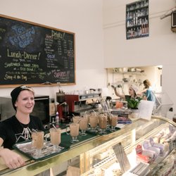 Ithaca Is Foodies Culinary Tours - Chatting with the owner of Ten Foward Cafe during our visit.