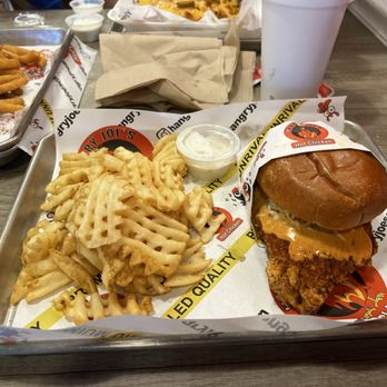 Hangry Joe's Hot Chicken - Chicken sandwich and waffle fries - Chicken Wings Near Me - West Melbourne, Florida Hangry Joe's Hot Chicken - Chicken sandwich and waffle fries - Chicken Wings Near Me - West Melbourne, Florida