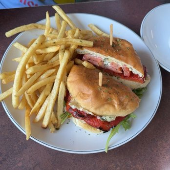The Breakfast Bar - Grilled Chicken Sandwich with fries - Breakfast & Brunch Near Me - Long Beach, California The Breakfast Bar - Grilled Chicken Sandwich with fries - Breakfast & Brunch Near Me - Long Beach, California
