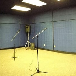 Hourly rehearsal studios are fully equipped with p.a.'s, mics, boom stands and cables.